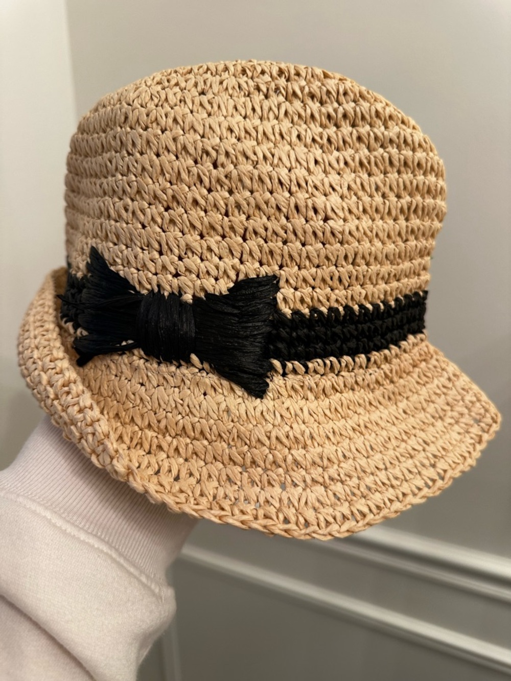 Kate Spade Packable Straw Bow Fedora